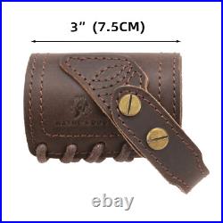 Leather Rifle Buttstock with No Drill Shell Holder Gun Sling. 308.30/30.22