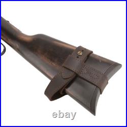 Leather Rifle Buttstock with No Drill Shell Holder Gun Sling. 308.30/30.22