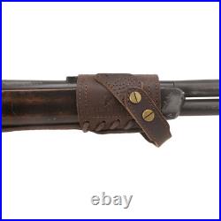 Leather Rifle Buttstock with No Drill Shell Holder Gun Sling. 308.30/30.22