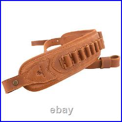 Leather Rifle Carry Sling Shotgun Shoulder Strap for. 30-30.22LR 12GA. 30-06.308