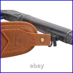 Leather Rifle Carry Sling Shotgun Shoulder Strap for. 30-30.22LR 12GA. 30-06.308