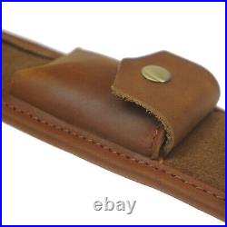 Leather Rifle Cartridge Shell Holder Sling With Swivels for. 308 45-70 30-06