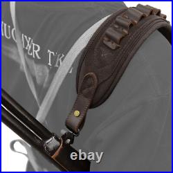 Leather Rifle Cheek Rest Riser Pad, Gun Carry Sling for 12GA. 22MAG. 30-06.357