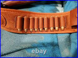 Leather Rifle Gun Buttstock With Matched Sling For. 30-06.30-30.45-70.44-40