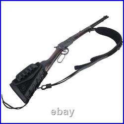 Leather Rifle Gun Sling, Ammo Buttstock Hunting Set for. 30-06.22MAG 12GA. 30-30 Leather Rifle Gun Sling, Ammo Buttstock Hunting Set for. 30-06.22MAG 12GA. 30-30