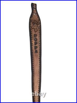 Leather Rifle Gun Sling Personalized Custom Hand Made