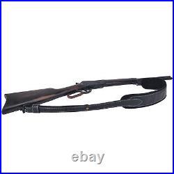 Leather Rifle Padded Sling Shotgun Strap Cartridge. 308.30-30.357 12GA. 22LR