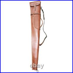 Leather Rifle Scabbard Gun Slip Case Buttstock Holder Barrel Mount Hunting