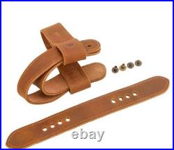 Leather Rifle Scabbard Gun Slip Case Buttstock Holder Barrel Mount Hunting