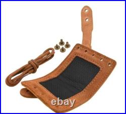 Leather Rifle Scabbard Gun Slip Case Buttstock Holder Barrel Mount Hunting