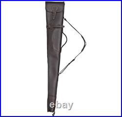 Leather Rifle Scabbard Shotgun Case Hunting Buttstock Holder Barrel Mount Set