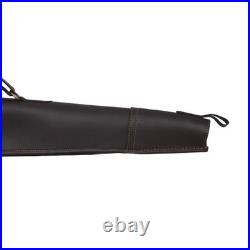 Leather Rifle Scabbard Shotgun Case Hunting Buttstock Holder Barrel Mount Set