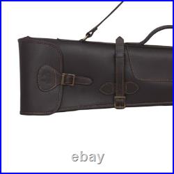 Leather Rifle Scabbard Shotgun Case Hunting Buttstock Holder Barrel Mount Set
