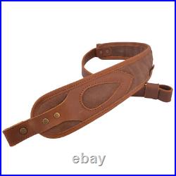 Leather Rifle Sling / 33.5 41.5 Adjusted / Hunting Shotgun Shoulder Strap