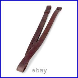 Leather Rifle Sling, American Leather Gun Sling with Suede Backing, Adjustabl