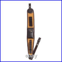 Leather Rifle Sling & Ammo Cartridge Shell Holder Pouch Hunting Gun Strap Bundle