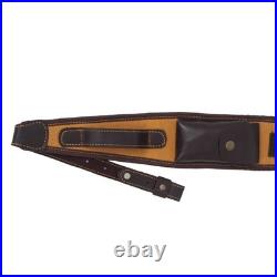 Leather Rifle Sling & Ammo Cartridge Shell Holder Pouch Hunting Gun Strap Bundle