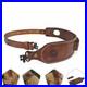 Leather-Rifle-Sling-Ammo-Gun-Carry-Strap-2-Point-Finger-Rest-withSwivels-Clearance-01-ommn