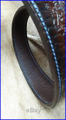 Leather Rifle Sling, Brown Leather, Handcrafted in the USA, Lion Guard, Economy