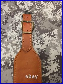 Leather Rifle Sling Buckle Sling Thumb Strap Big Game Sling With Swivels