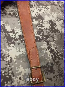 Leather Rifle Sling Buckle Sling Thumb Strap Big Game Sling With Swivels