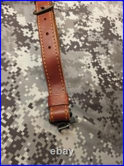 Leather Rifle Sling Buckle Sling Thumb Strap Big Game Sling With Swivels