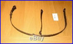 Leather Rifle Sling Ching Sling Design Scout Rifle- Dark Brown