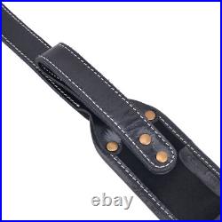 Leather Rifle Sling Gun Carry Straps. 308 Cartridge Shell Holder With Swivels