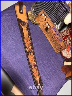 Leather Rifle Sling Handmade