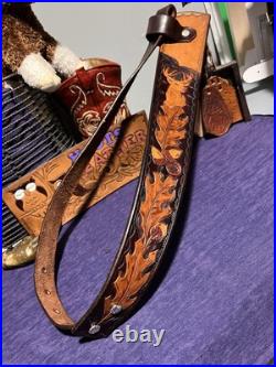 Leather Rifle Sling Handmade