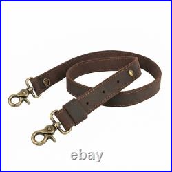 Leather Rifle Sling Shotgun Strap with Adjustable Rifle Buttstock Ammo Holder US