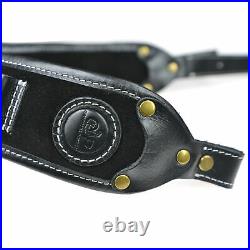 Leather Rifle Sling Shoulder Strap With Slots & Swivels For. 30-06.30-30.308