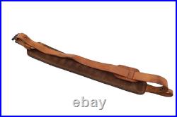 Leather Rifle Sling Tooled Western Floral Design Padded Adjustable