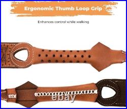 Leather Rifle Sling Two Point Sling with QD Sling Swivel Adjustable Rifle Sling