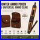 Leather-Rifle-Sling-Universal-Ammo-Pouch-Set-Cartridge-Holder-Hunting-Brown-01-xg