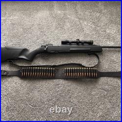 Leather Rifle Sling with Ammo Loops Custom Cartridge Bandolier