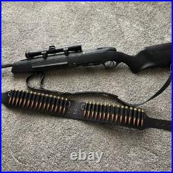 Leather Rifle Sling with Ammo Loops Custom Cartridge Bandolier