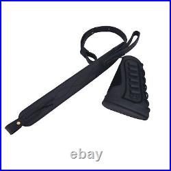 Leather Rifle Sling with Gun Ammo Buttstock for Hunting Shooting. 308.30/30.22