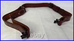 Leather Rifle Sling with Uncle Mike's Swivels 1 3/16 Wide