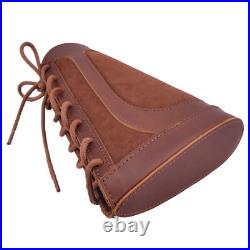 Leather Rifle Soft Cheek Rest Pad with Ammo Holder Sling Set for. 308.22.357 12GA