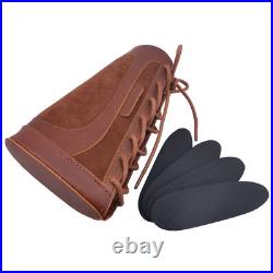 Leather Rifle Soft Cheek Rest Pad with Ammo Holder Sling Set for. 308.22.357 12GA