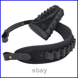 Leather Rifle Stock Cover Recoil Pad with Cartridge Sling for. 357.30-30.45