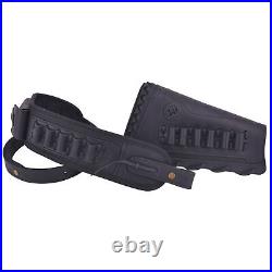 Leather Rifle Stock Cover, Shell Holder Sling for. 308.22MAG 12GA. 45-70.300win