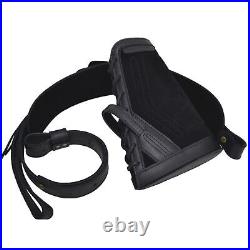 Leather Suede No Drill Shotgun Ammo Holder Sling with Cheek Rest for 12/16/20GA