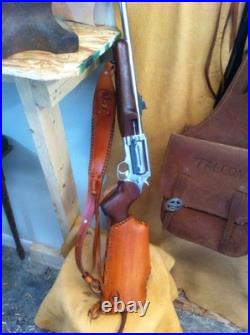 Leather gunstock Butt Stock And Sling cover shell holder Rossi circuit judge