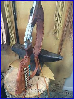 Leather gunstock Butt Stock And Sling cover shell holder Rossi circuit judge