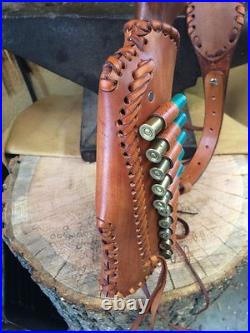 Leather gunstock Butt Stock And Sling cover shell holder Rossi circuit judge