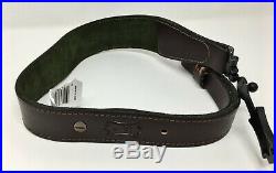Levy's Leather SN85 GUIDE SERIES Dark Brown Lined Rifle Gun Sling & 1 Swivels