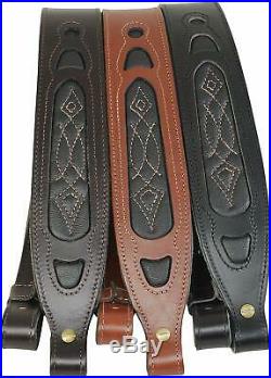 Levy's Leathers SN27 Leather Cobra Rifle Sling (Walnut) New