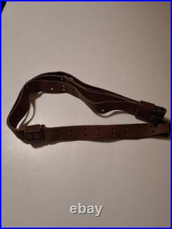 Levy's S-23d Leather Rifle Sling Vintage Mule Deer Scene Browning Emblem Nice 30